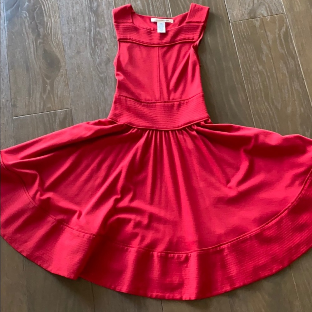 Women’s red Diane Von Furstenberg dress sz.2